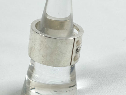 GUCCI Gucci Logo Ring, SV925, 12.6g, Size 13