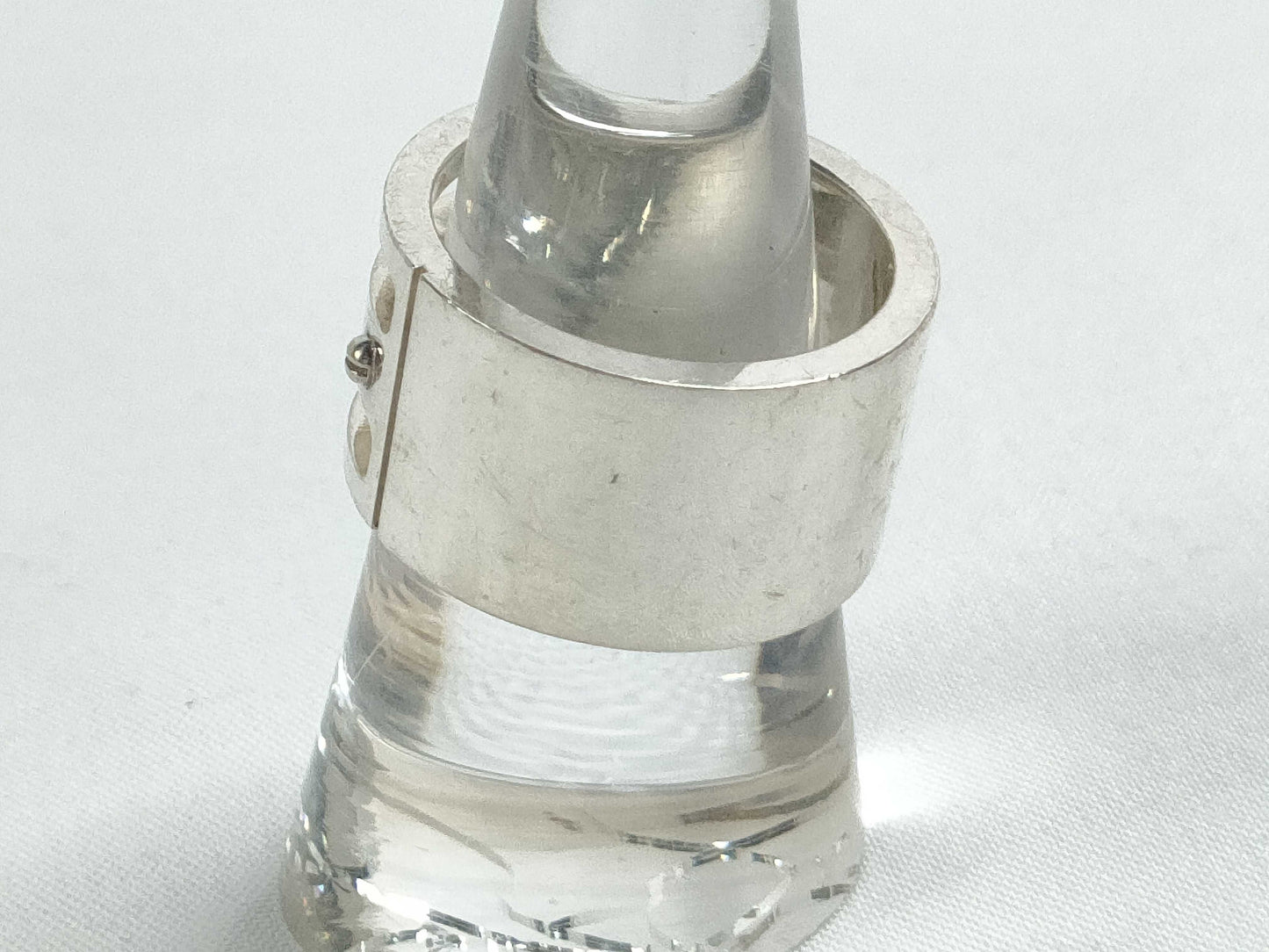 GUCCI Gucci Logo Ring, SV925, 12.6g, Size 13