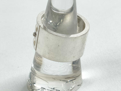 GUCCI Gucci Logo Ring, SV925, 12.6g, Size 13