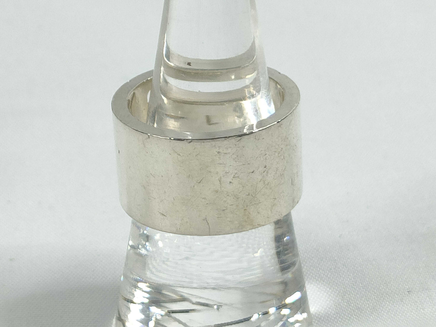 GUCCI Gucci Logo Ring, SV925, 12.6g, Size 13