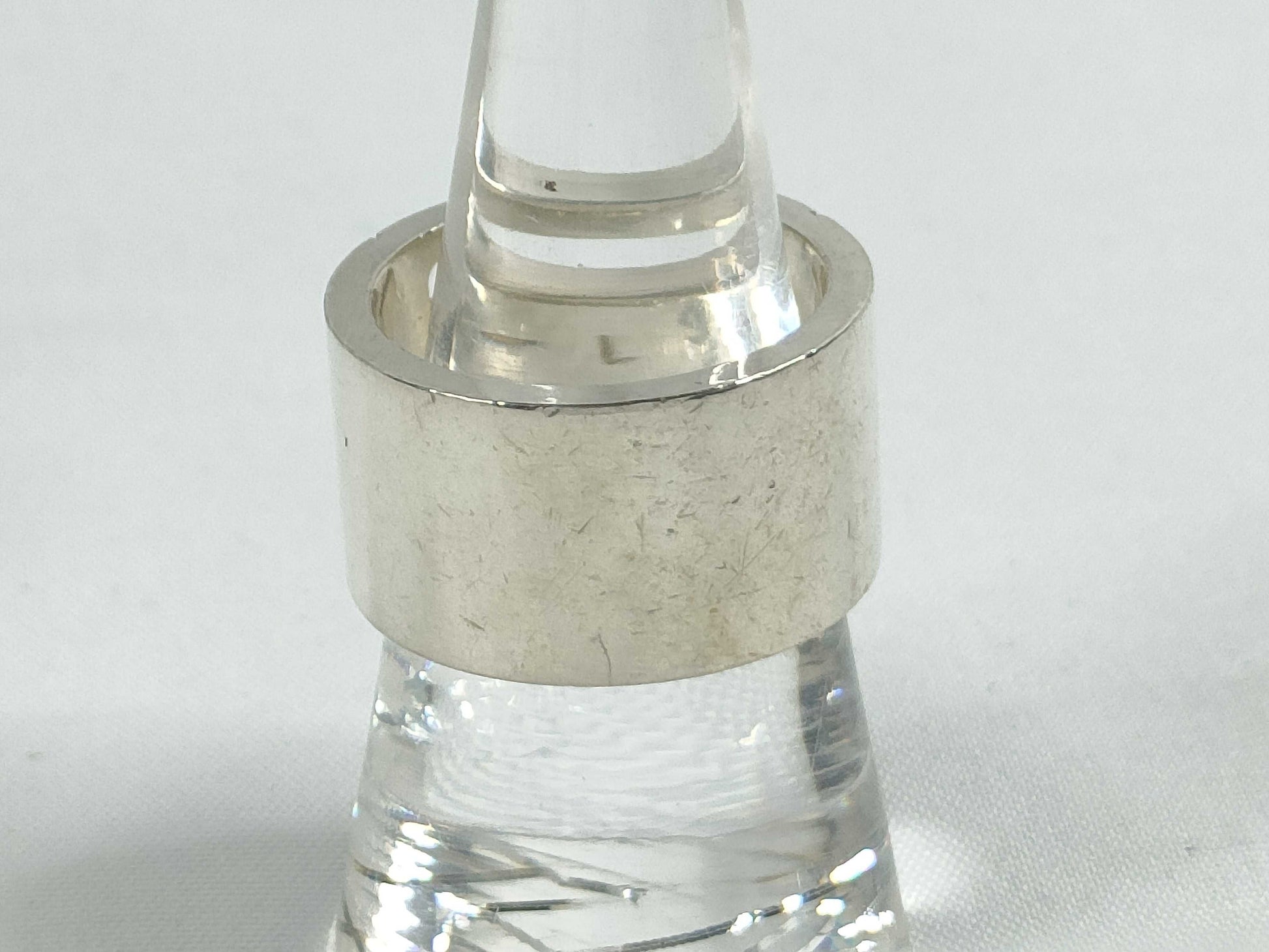 GUCCI Gucci Logo Ring, SV925, 12.6g, Size 13