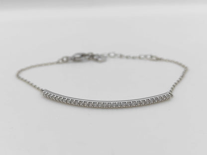 SWAROVSKI Rhinestone Bracelet, Metal, 2.7g, 20cm, Box Included.