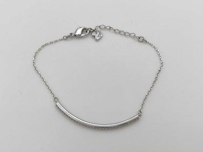 SWAROVSKI Rhinestone Bracelet, Metal, 2.7g, 20cm, Box Included.