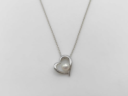 TASAKI Pearl Necklace, 4.7mm Diameter, Sterling Silver, 2.4g 