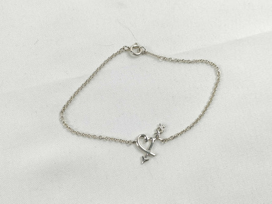 Tiffany & Co. Loving Heart Arrow Bracelet, SV925, 1.38g, 16cm, Bracelet/Bangle