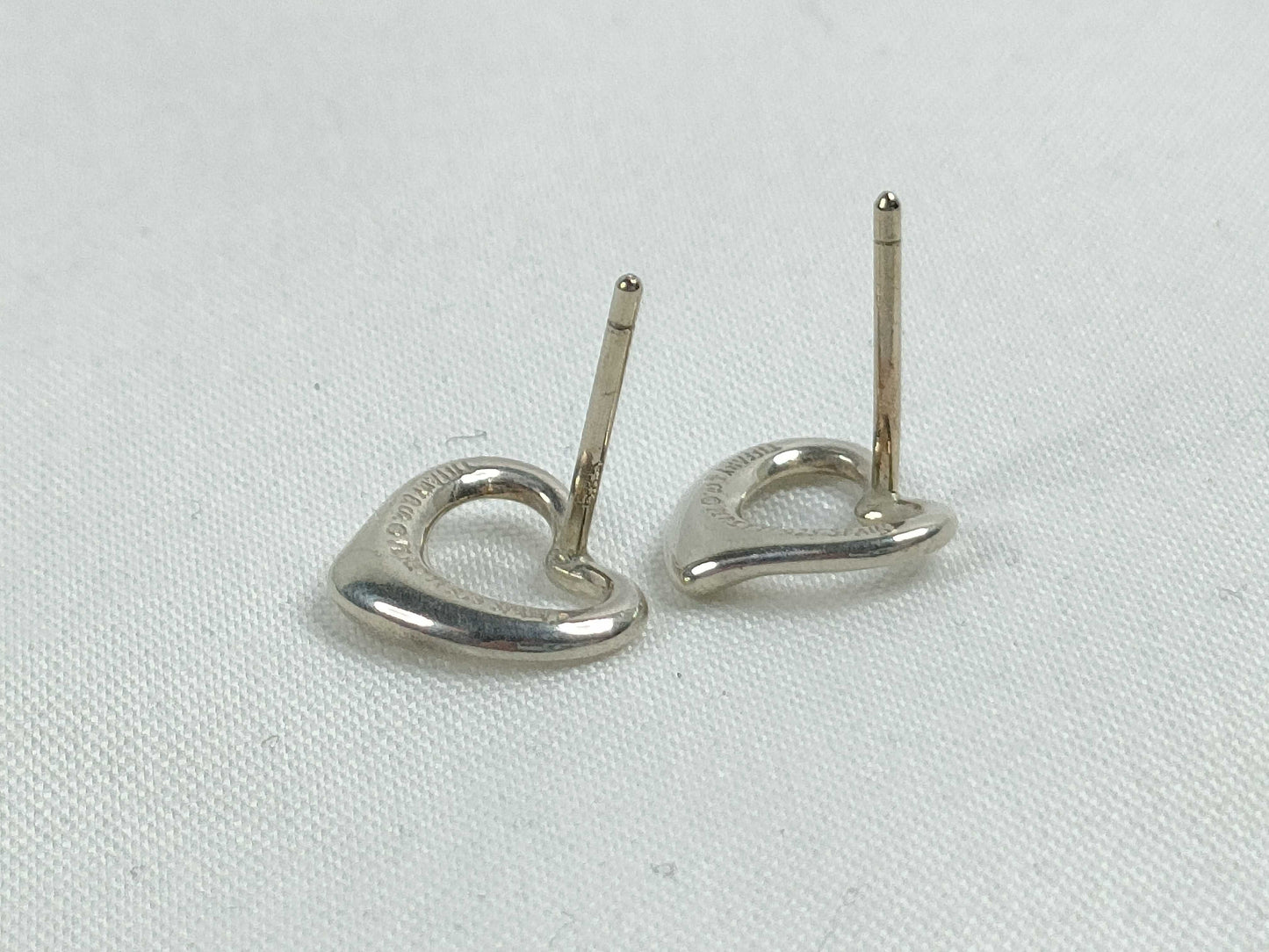 Tiffany & Co. Open Heart Earrings, SV925, 1.6g
