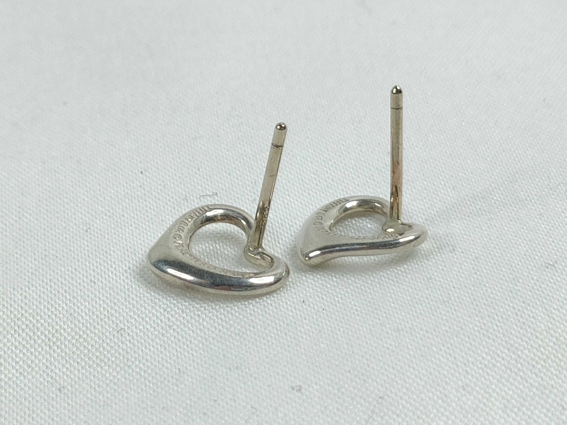 Tiffany & Co. Open Heart Earrings, SV925, 1.6g