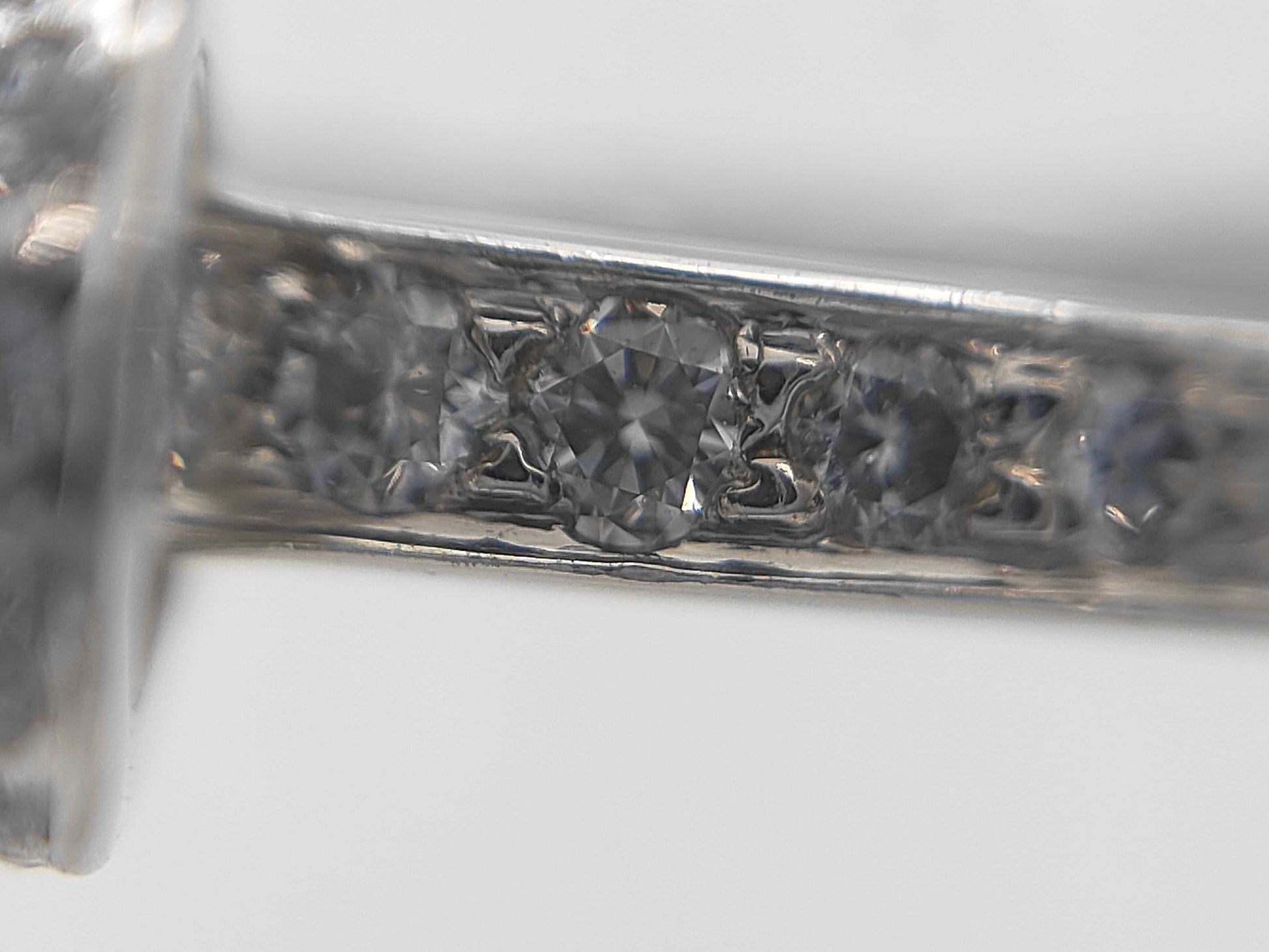 Tiffany & Co. Ribbon Diamond PT950 Ring, 4.7g 