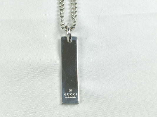 GUCCI Gucci Plate Necklace SV925 Necklace