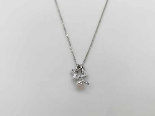 TASAKI Pearl Necklace, approx. 5.5mm diameter, 3.7g, Sterling Silver 