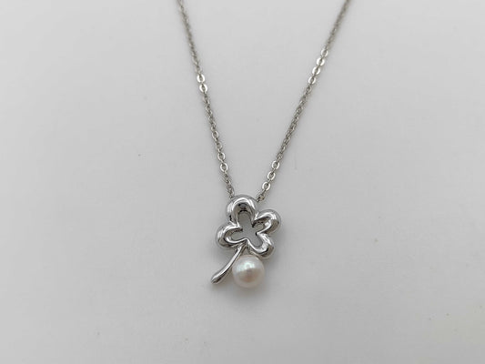 TASAKI Pearl Necklace, approx. 5.5mm diameter, 3.7g, Sterling Silver 