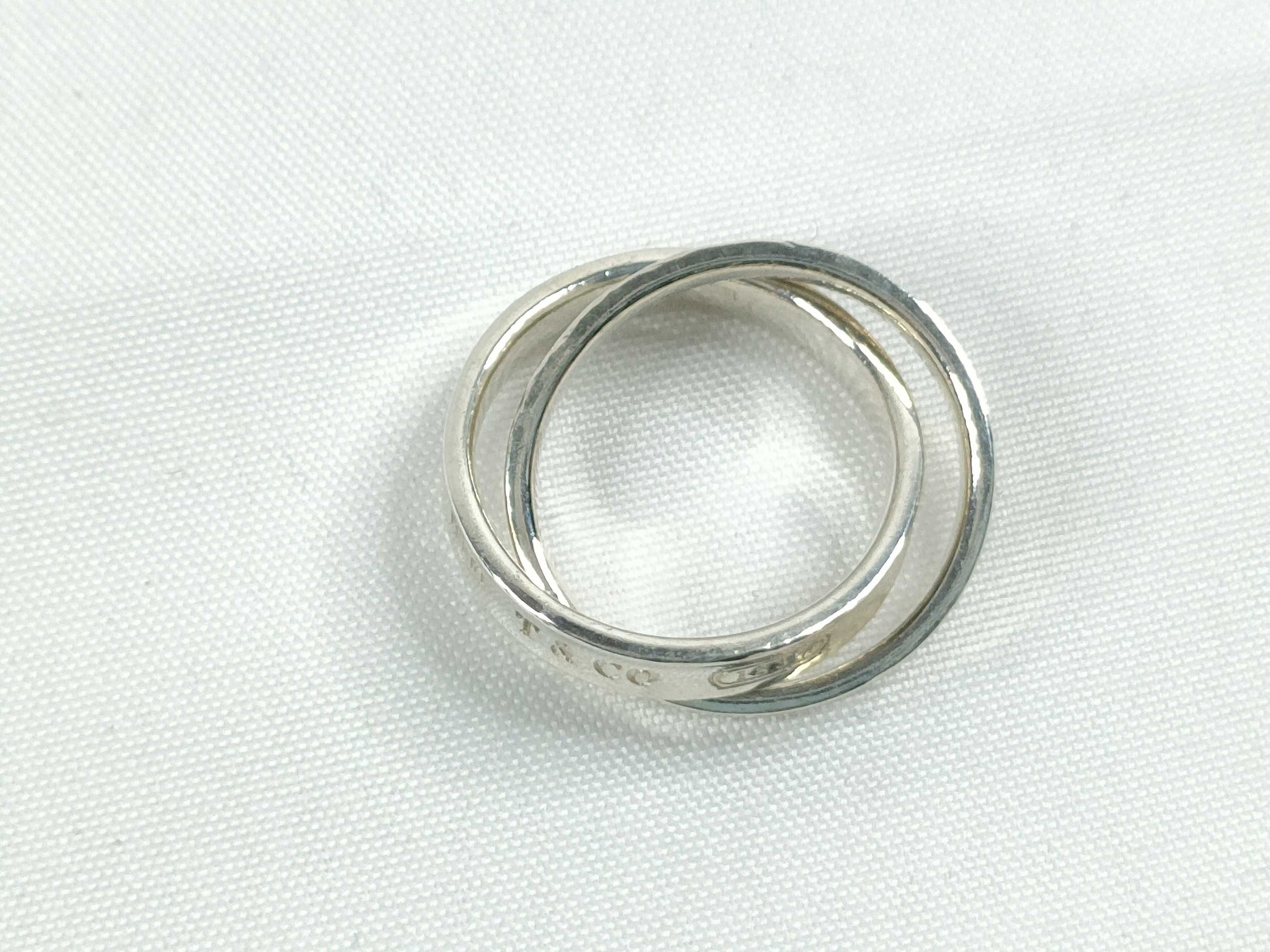 Tiffany & Co. 1837 Ring, SV925, 4.8g, Size 5, Box and Bag Included