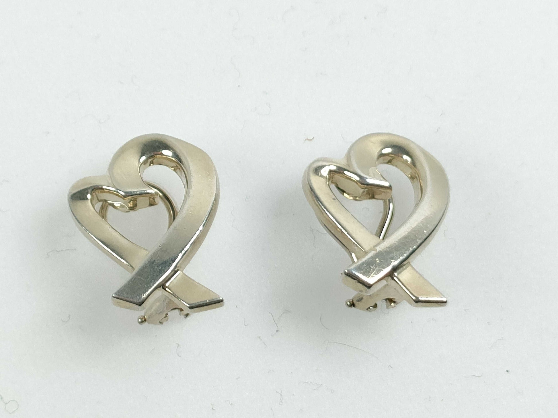 Tiffany & Co. Loving Heart Earrings in SV925, 7.2g