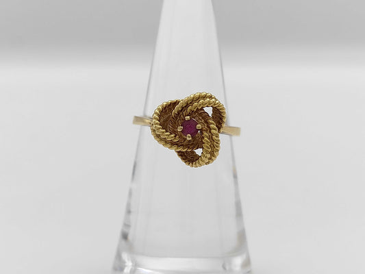 Tiffany & Co. Ruby Yellow Gold 750 3.4g Ring 