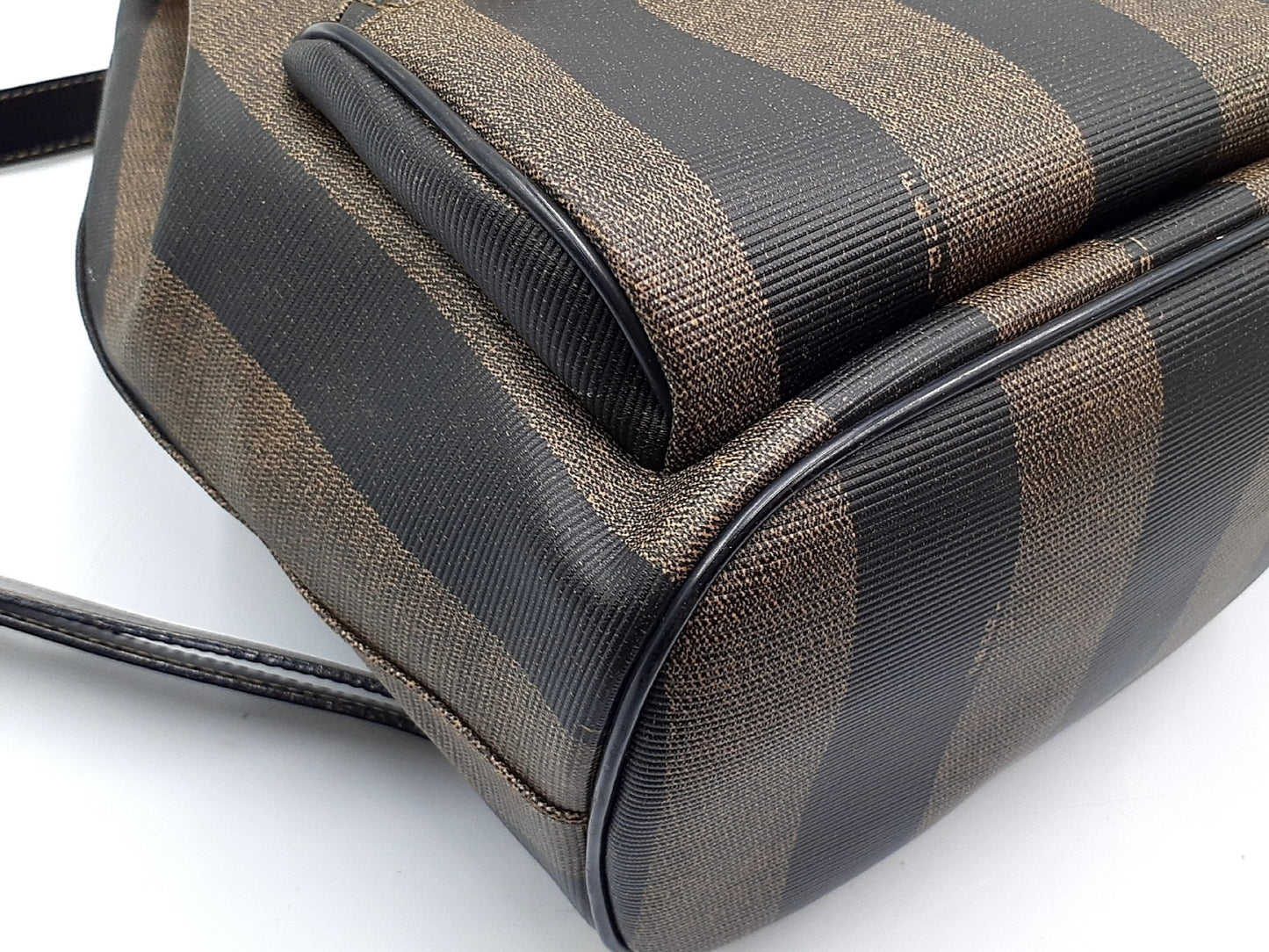 FENDI Pecan Pattern Gold Hardware Leather Backpack