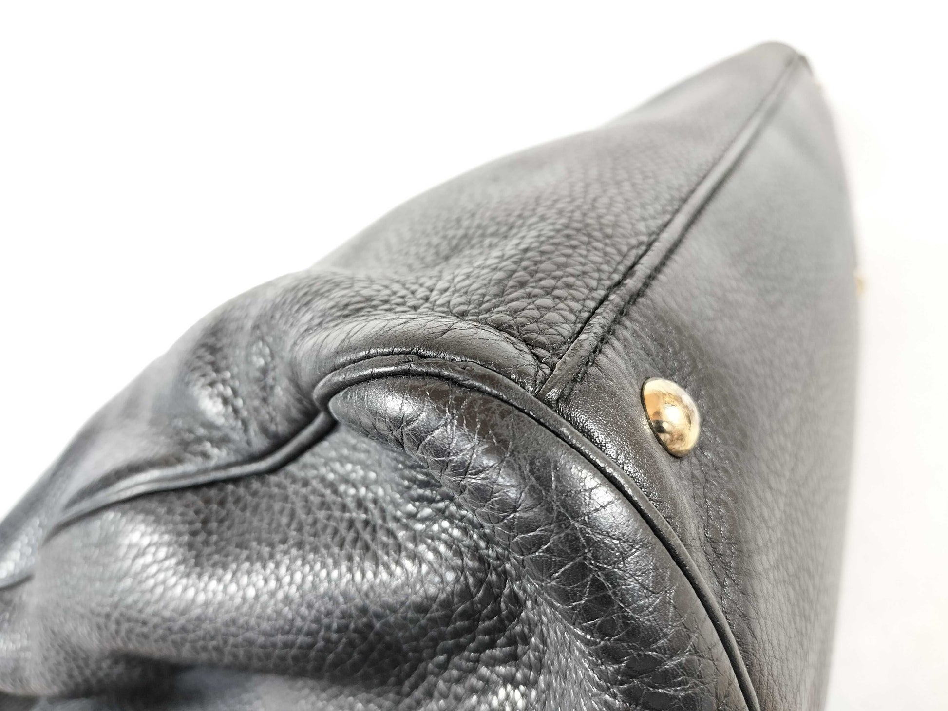 GUCCI Bamboo Swing Leather Tote Bag Handbag