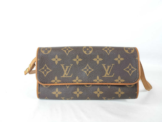 LOUIS VUITTON Monogram Pochette Twin PM Shoulder Bag