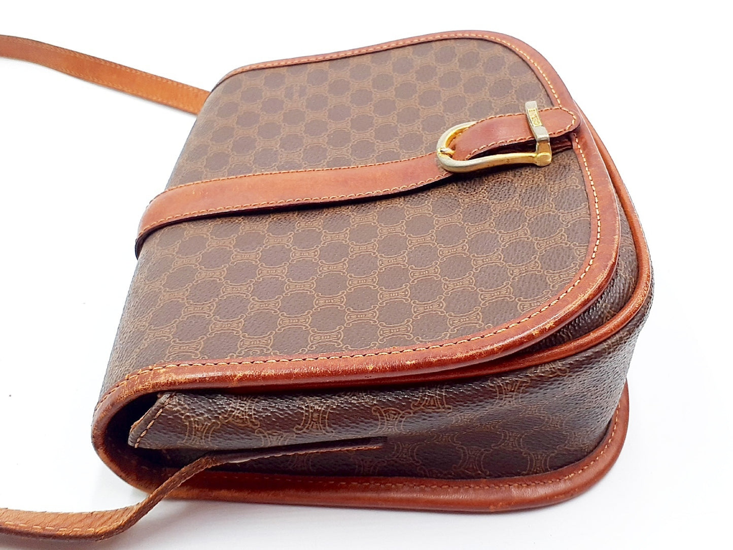 CELINE 4-Piece Macadam Leather Vintage Shoulder Bag Set