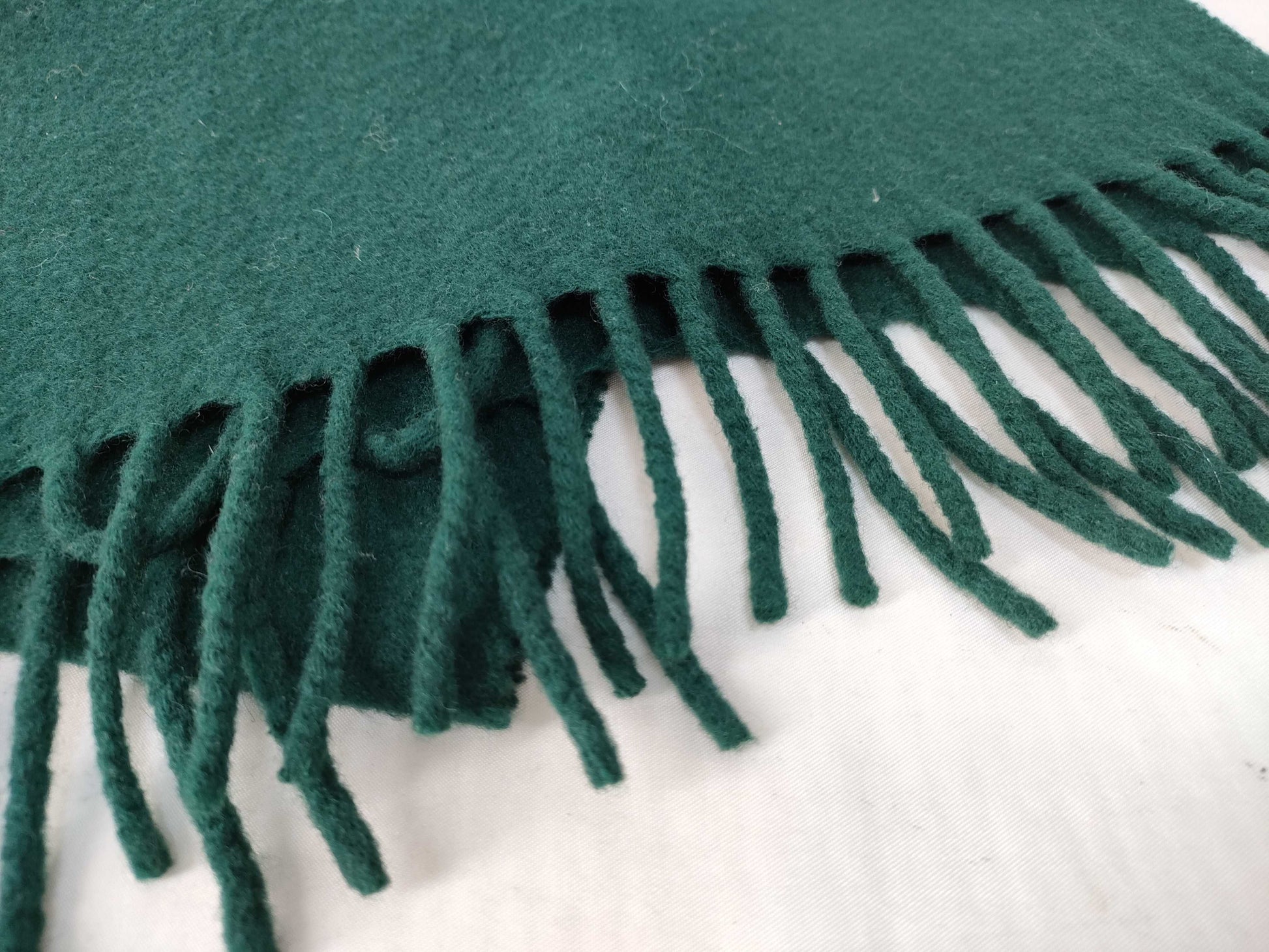 FENDI Fendi logo embroidered wool scarf