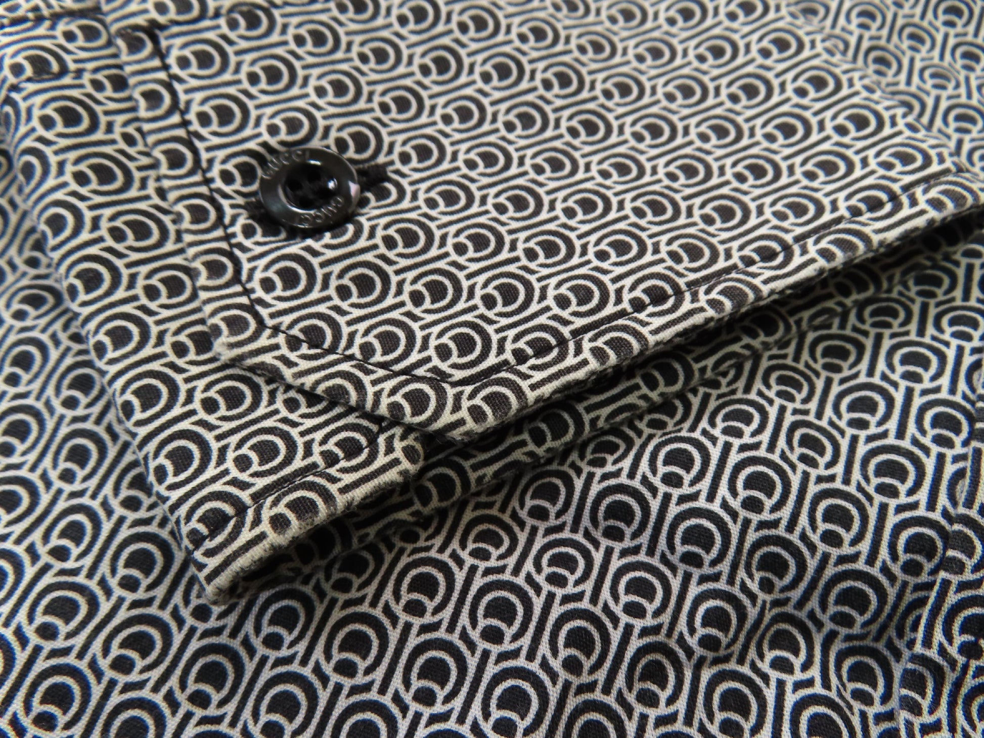 GUCCI Men's Horsebit Print Shirt