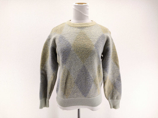 Dior Men's DIOR HOMME Argyle Wool Knit Thick Top