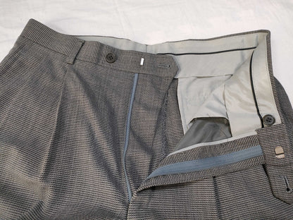 Yves Saint Laurent Houndstooth Wool Set for Men, Jacket and Pants, Other Apparel