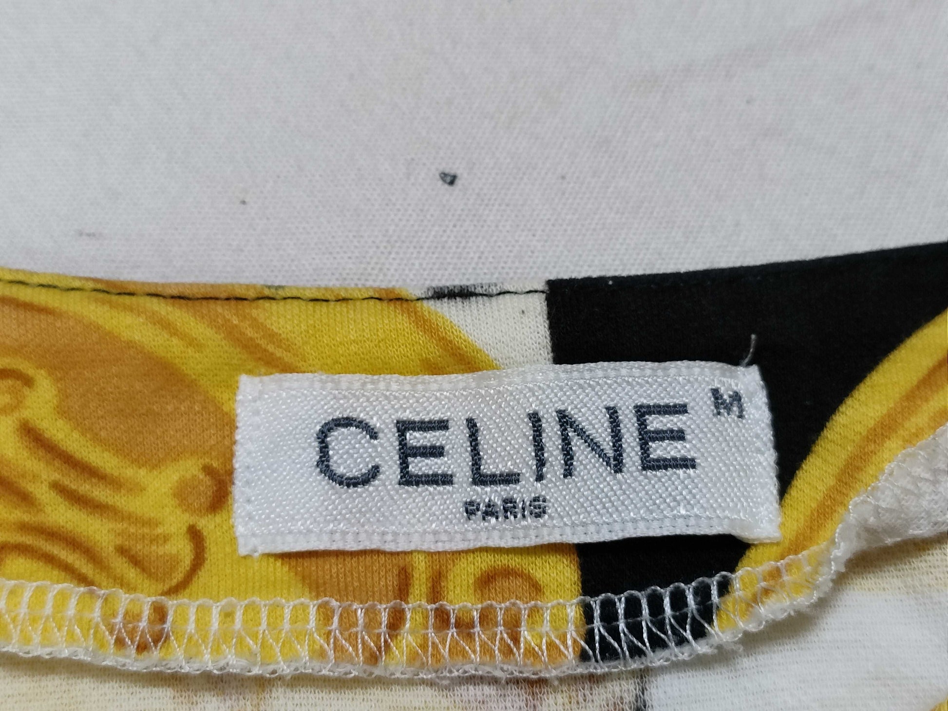 CELINE Triomphe Gold Pattern CELINE Cardigan Triomphe Design Top