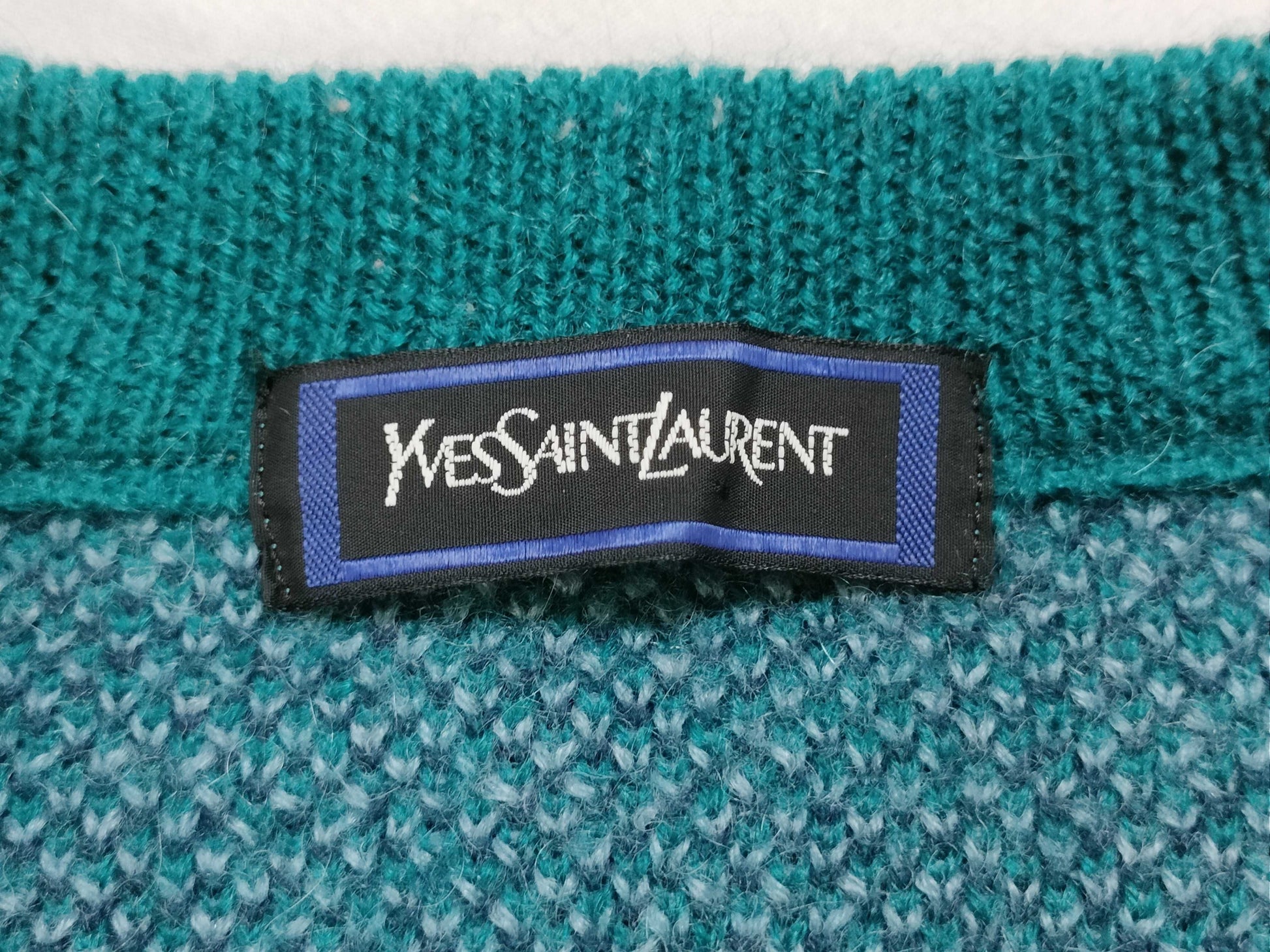 Yves Saint Laurent patterned sweater, thick top