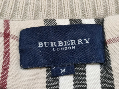 BURBERRY All-Check Nova Check Zip-Up Jacket with Quilted Interior and Knit Panel