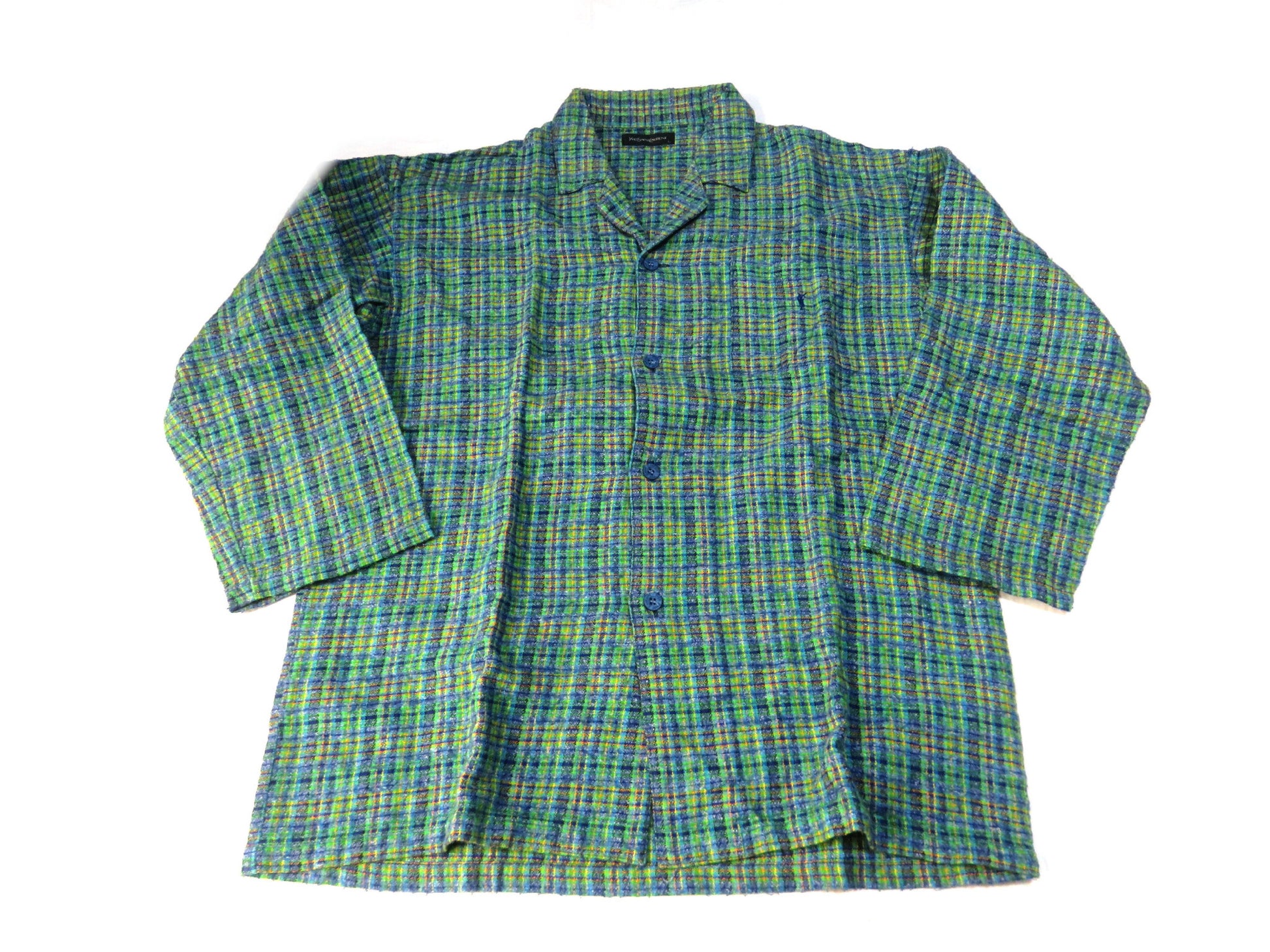 Yves Saint Laurent YSL Embroidered Tweed Set, Mixed Tweed Top and Pants, Other Apparel