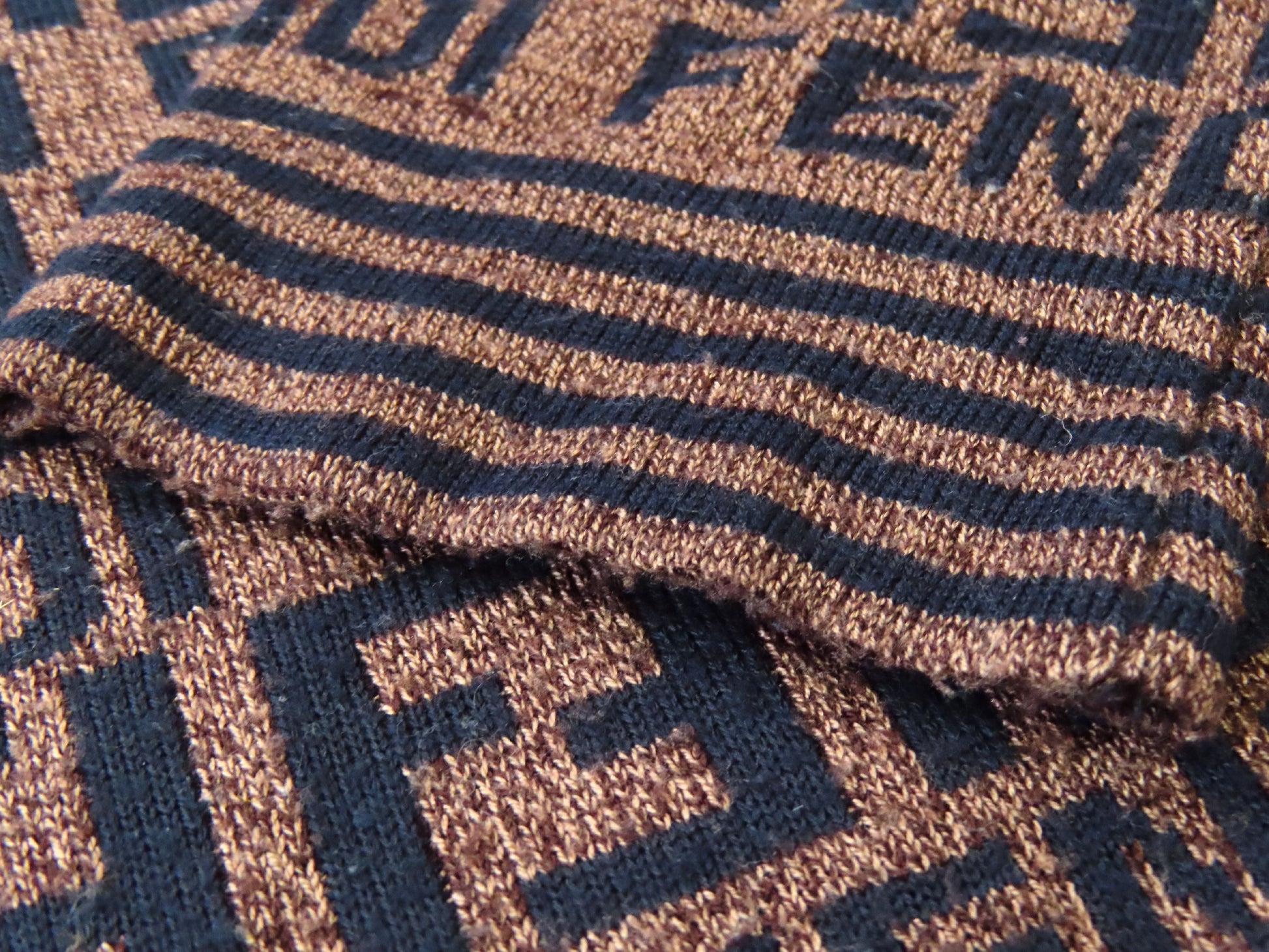 FENDI Zucca print FENDI Zucca print FF print sweater brown top