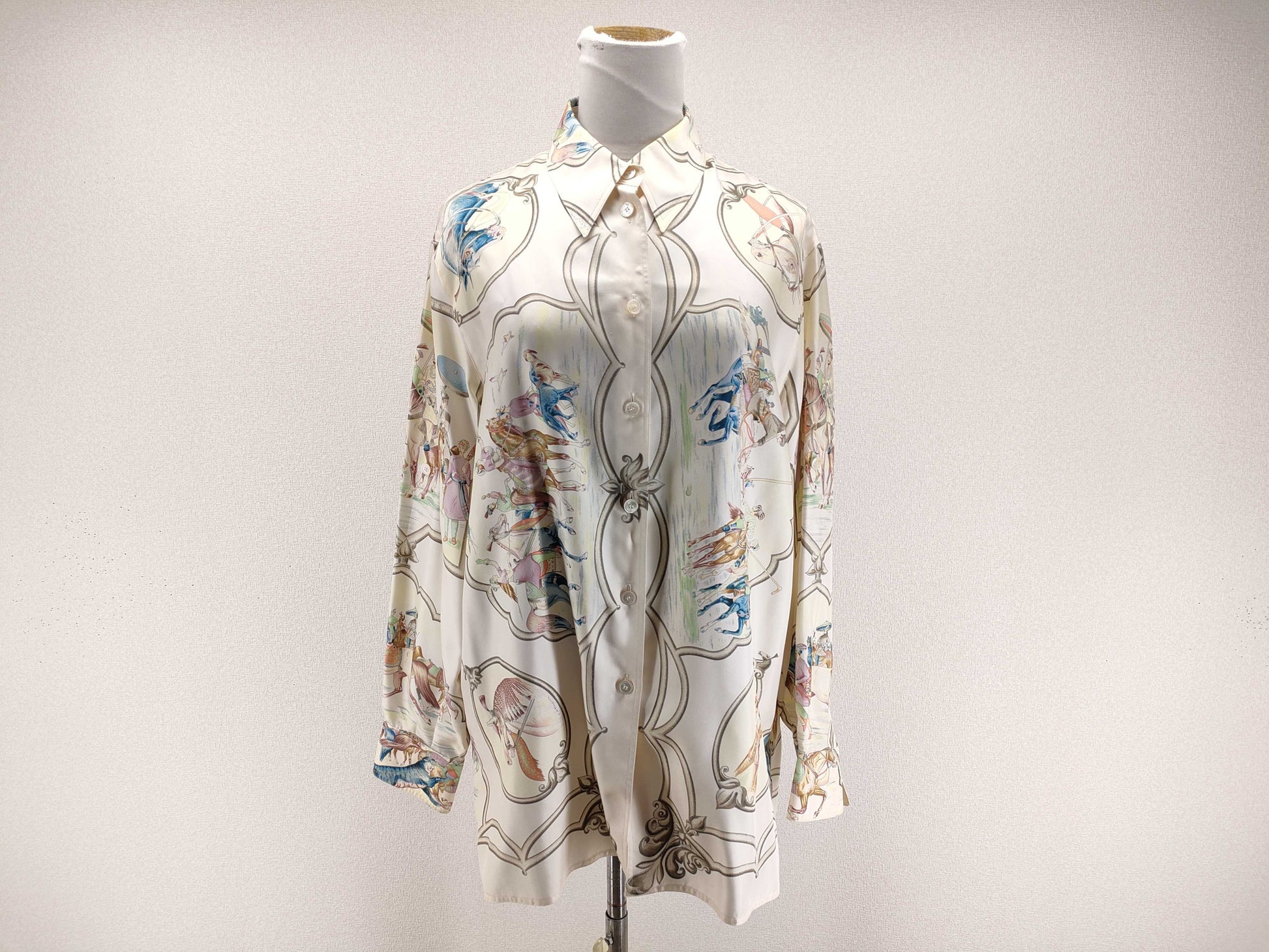 HERMES Margiela Collection 100% Silk Hermès Blouse Top