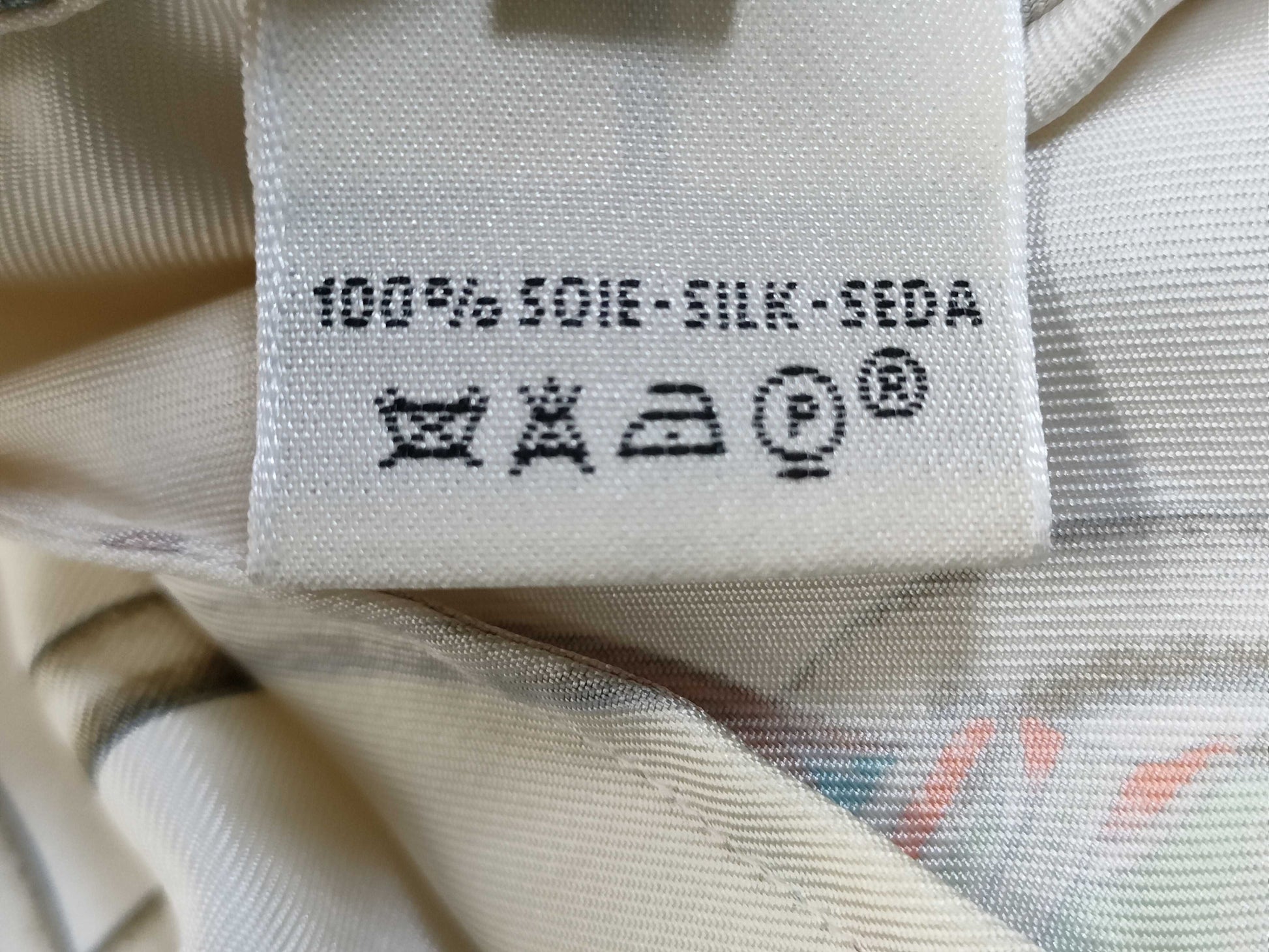 HERMES Margiela Collection 100% Silk Hermès Blouse Top