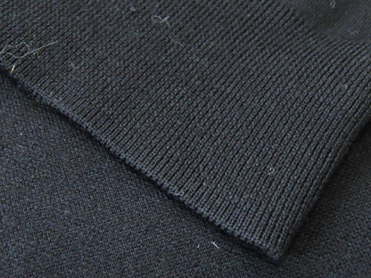 BURBERRY Men's Horseferry Black Knit Sweater, Horseferry Tops