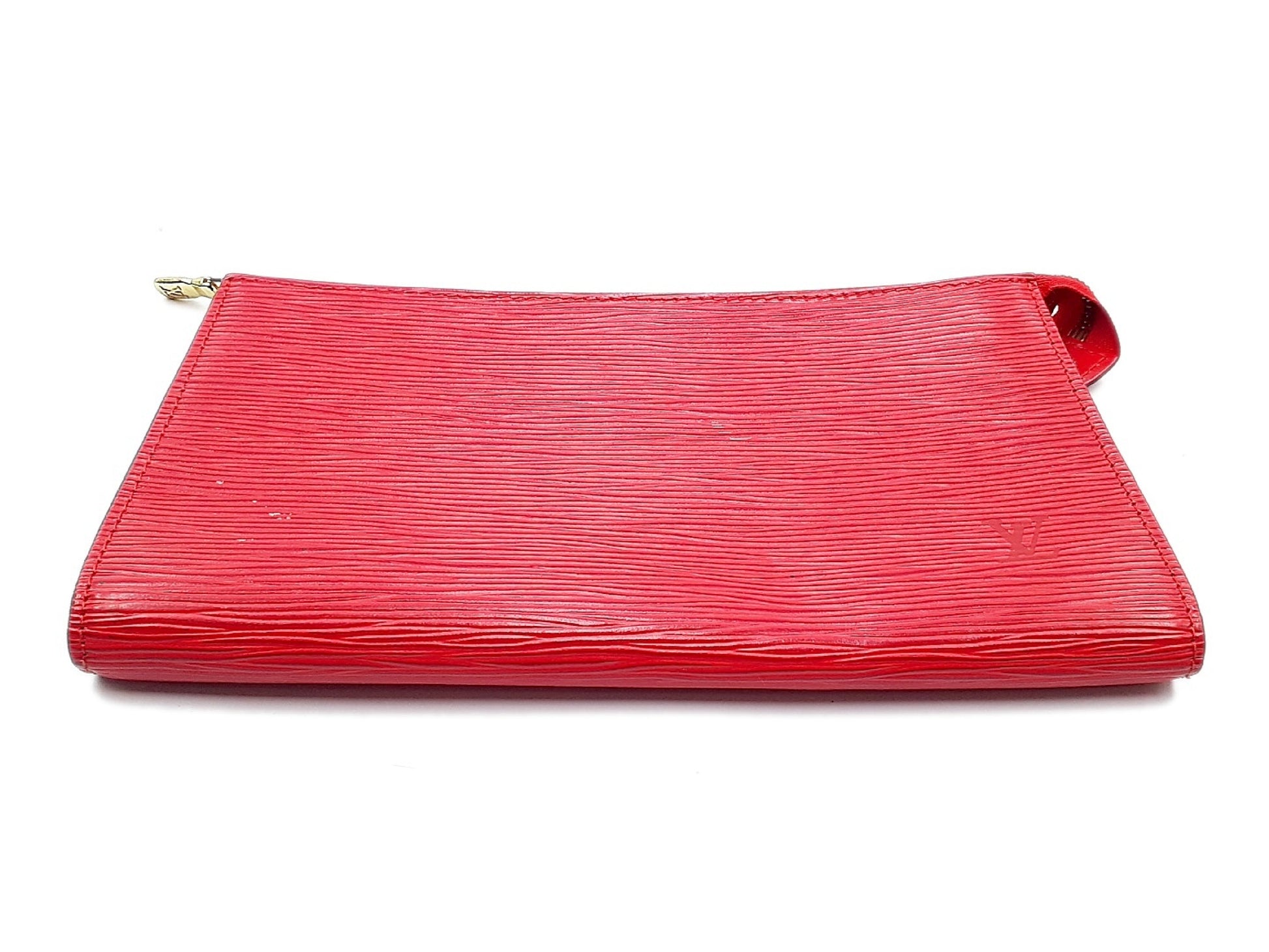 LOUIS VUITTON Epi Pochette Accessoires Castilian Red Pouch