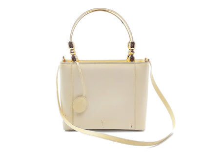 Dior 2-way handbag with strap, Maris Pearl, and gold hardware