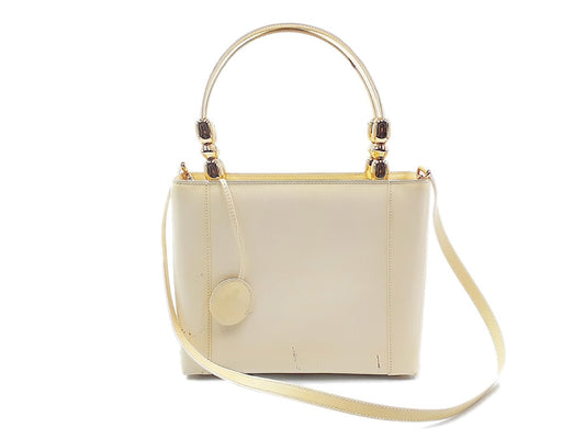 Dior 2-way handbag with strap, Maris Pearl, and gold hardware