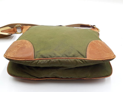 PRADA Nylon Gold Hardware Triangle Plate Shoulder Bag