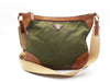PRADA Nylon Gold Hardware Triangle Plate Shoulder Bag