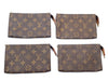 LOUIS VUITTON 4-Piece Monogram Bucket Pouch Set