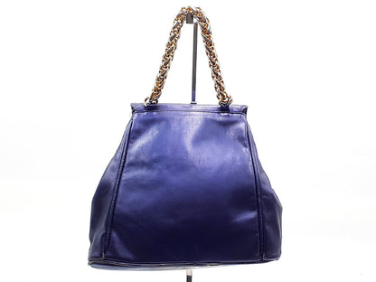 LOEWE Chain Leather Gold Hardware Vintage Handbag