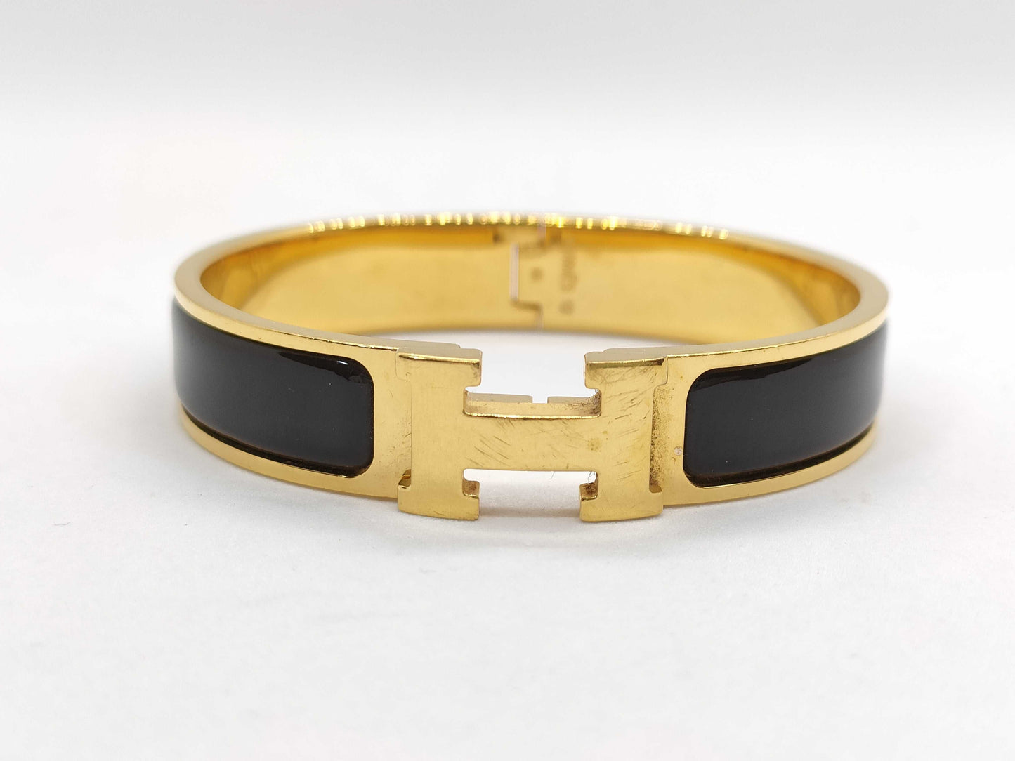 HERMES Click H Gold GP Bracelet Bangle Accessories Bracelets & Bangles