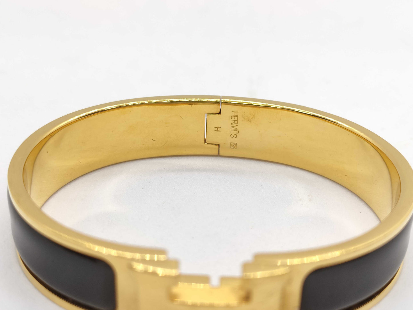 HERMES Click H Gold GP Bracelet Bangle Accessories Bracelets & Bangles