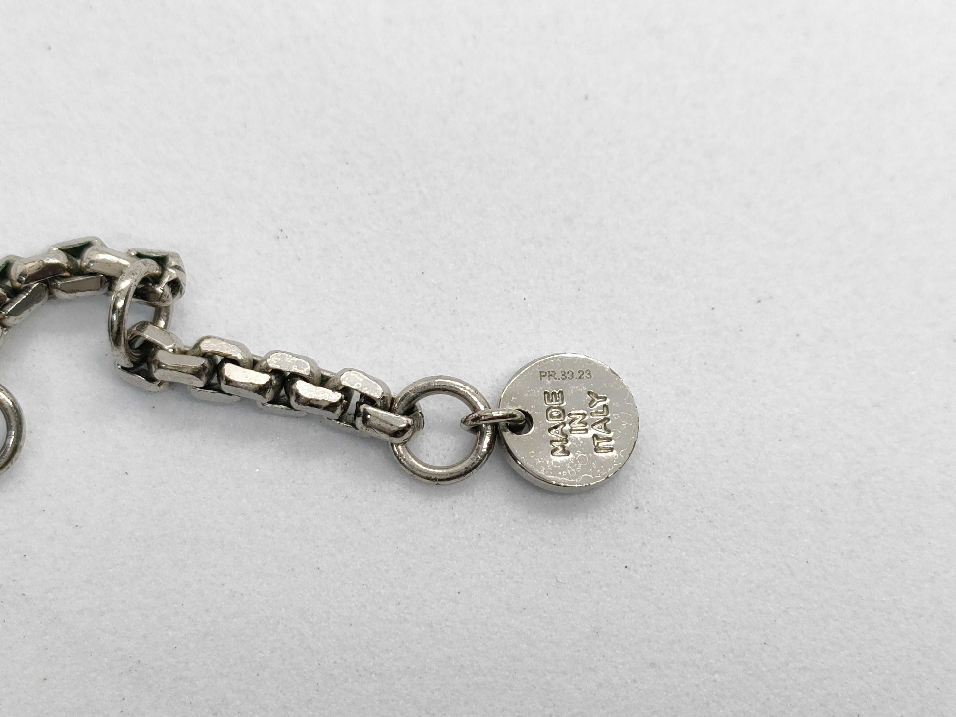 FENDI FF logo silver GP necklace accessory necklace