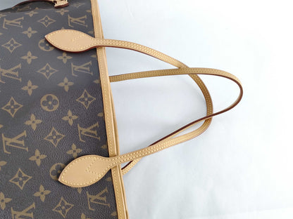 LOUIS VUITTON Monogram Louis Vuitton M40156 Monogram Neverfull MM Hand Tote Bag