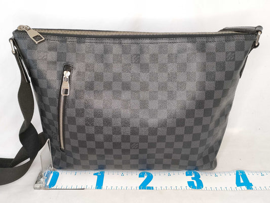 LOUIS VUITTON Damier Graphite Shoulder Bag N41106 Louis Vuitton Mick MM Damier Graphite Shoulder Bag
