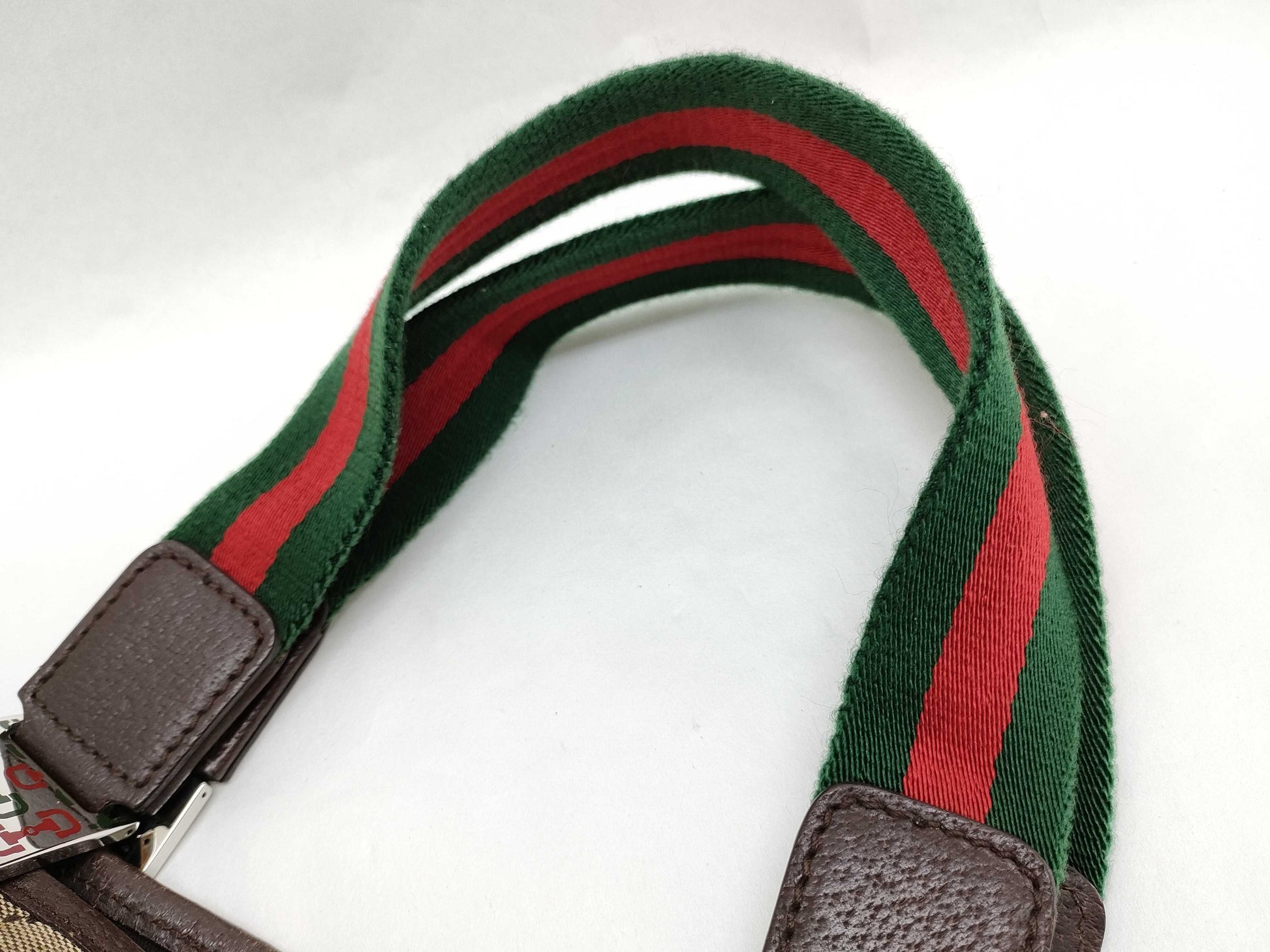 GUCCI GG Canvas Gucci Handbag Sherry Line Handbag