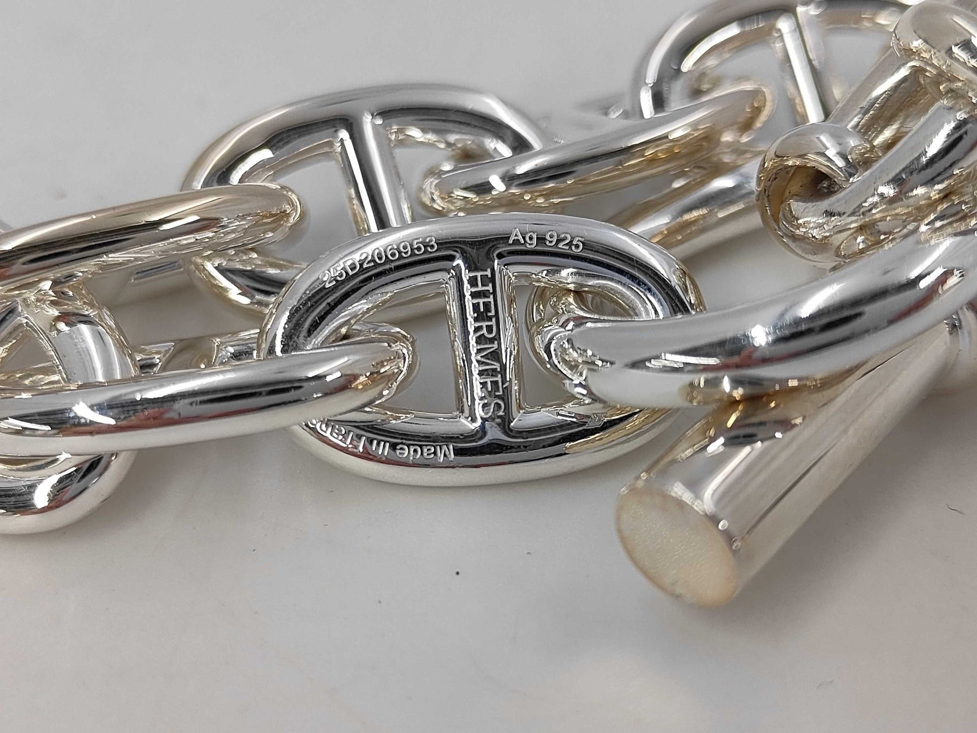 HERMES Chaine d'Ancre TGM 12-link 925 107.5 bracelet/bangle