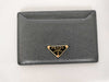 PRADA PRADA Prada Card Case with Triangle Logo and RFID Response, Card Case, Pass Case, Business Card Case