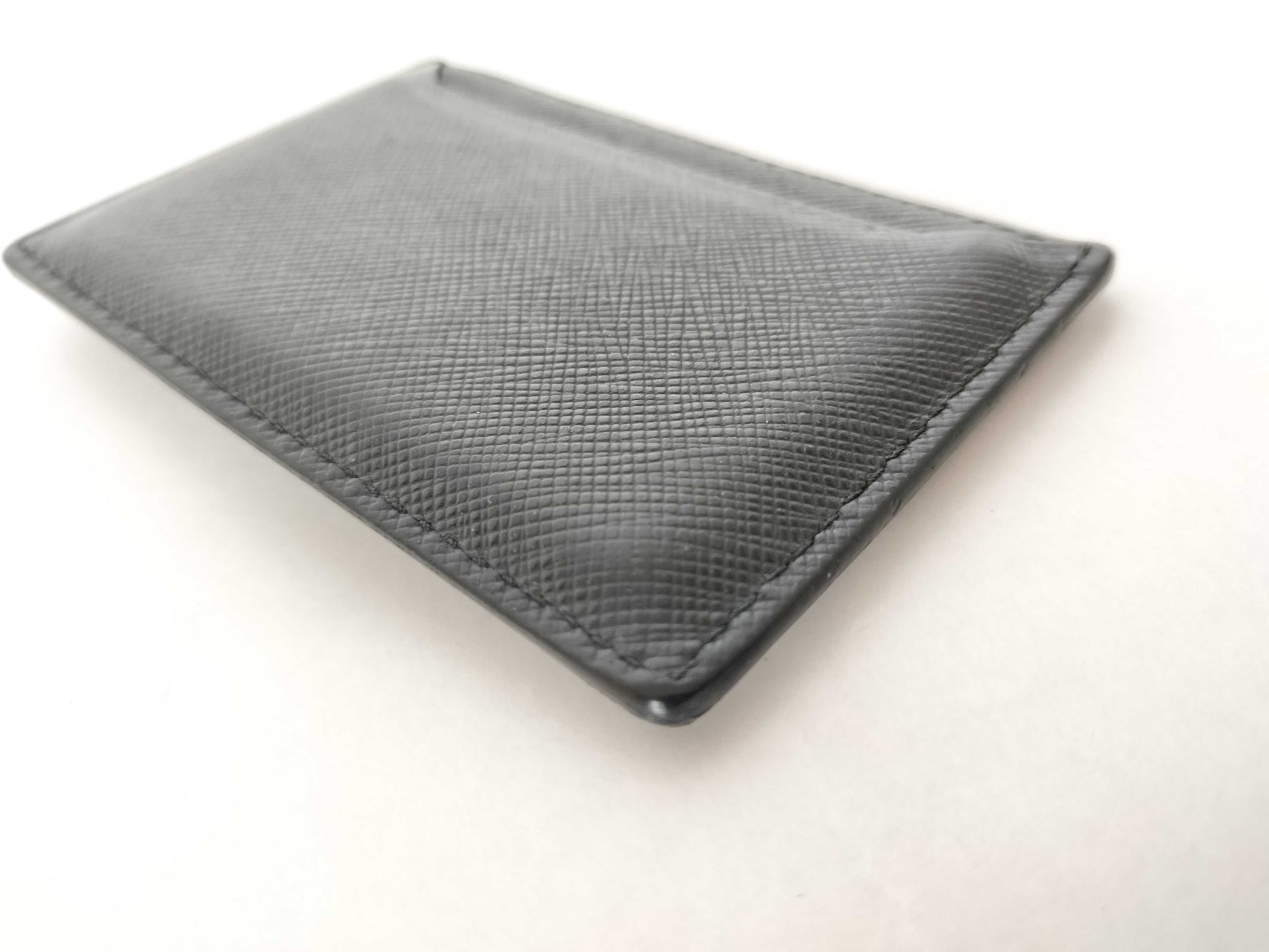 PRADA PRADA Prada Card Case with Triangle Logo and RFID Response, Card Case, Pass Case, Business Card Case